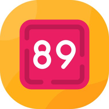 98 9 simgesi, modern simge illüstrasyonu