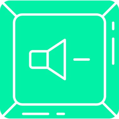 Hoparlör simgesinin vektör illüstrasyonu