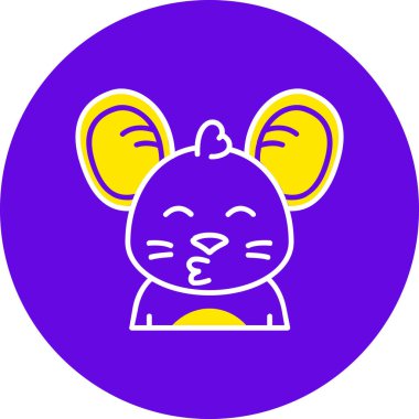 Hayvan. Web simgesi basit illüstrasyon