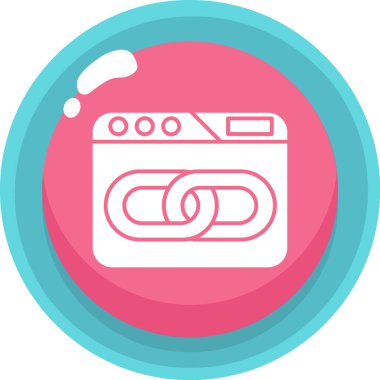 Yıkama. Web simgesi basit illüstrasyon