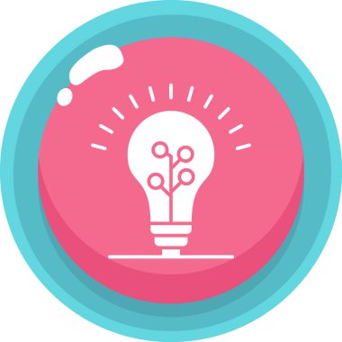 Ampul. Web simgesi basit illüstrasyon