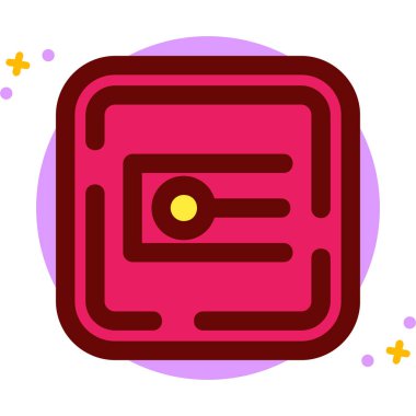 Çizgi film simgesinin vektör çizimi