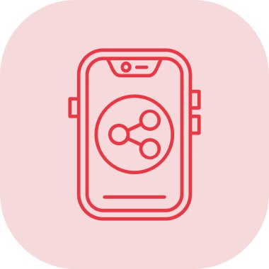 Akıllı saat simgesinin vektör çizimi