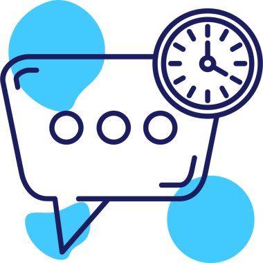 Saat. Web simgesi basit illüstrasyon