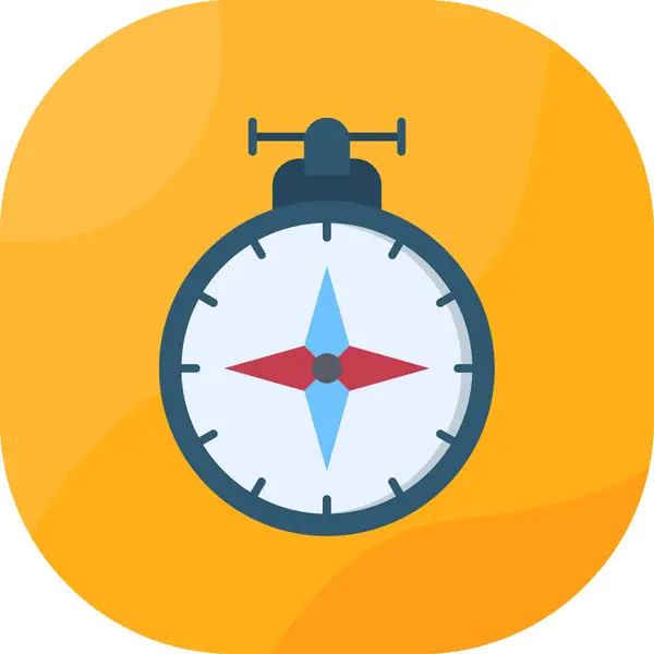 uzun gölge ile düz pusula simgesini