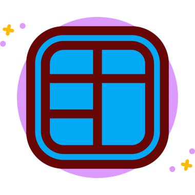 Modern bir simgenin vektör illüstrasyonu