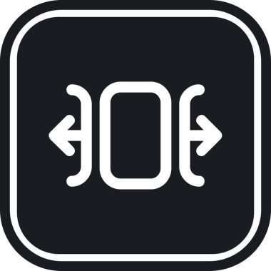 Yön ok düz kare vektör simgesi