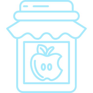 elma ikonu vektör illüstrasyonu