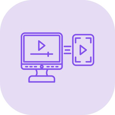 video simgesi vektör illüstrasyonu