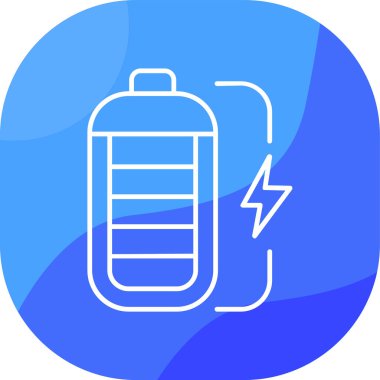 Pil. Web simgesi basit illüstrasyon