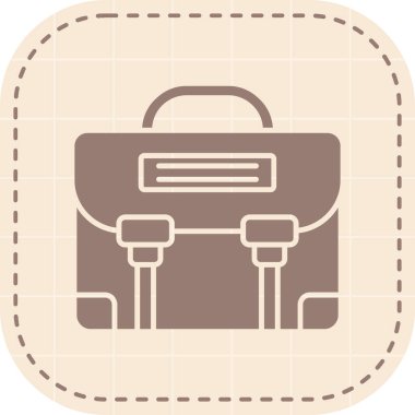 evrak çantası simgesi, vektör illüstrasyonu