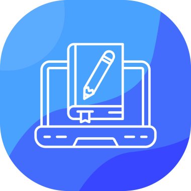 kalem ve yazma kavramının vektör simgesi tasarımı