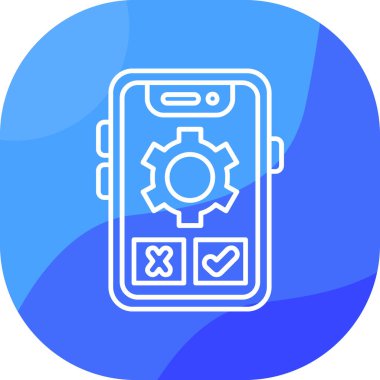 Mobil Ayar Simge vektör çizimi