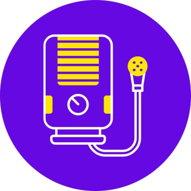 Elektrikli ısıtıcı simgesinin vektör illüstrasyonu