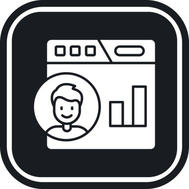 Bir makine simgesinin vektör illüstrasyonu