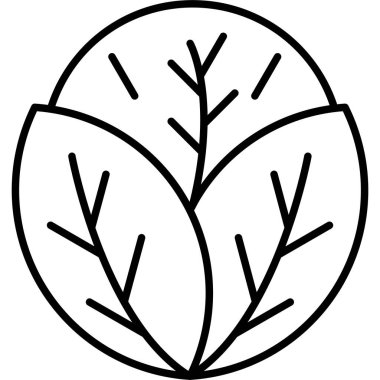 Yaprak. Web simgesi basit illüstrasyon