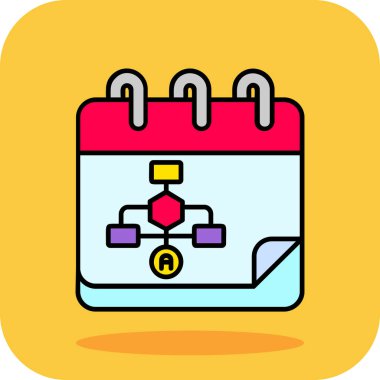 Takvim. Web simgesi basit illüstrasyon