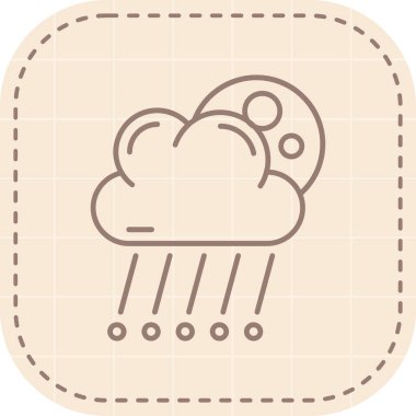 Bulut. Web simgesi vektör illüstrasyonu