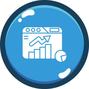 İş ve finans ikonu. vektör illüstrasyonu