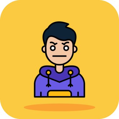 Cadılar Bayramı kostümü olan vektör çizgi film karakteri