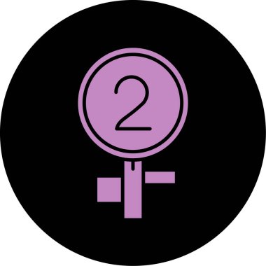 Beyaz arkaplanda cinsiyet sembolü