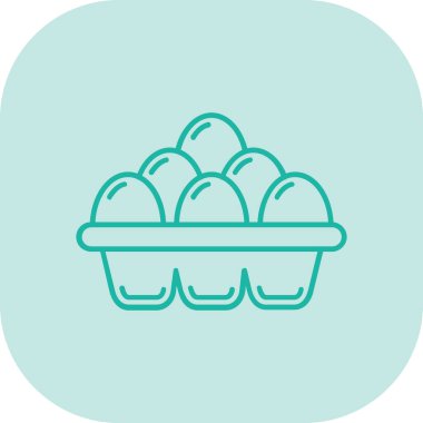 Yumurta simgesi vektör illüstrasyonu