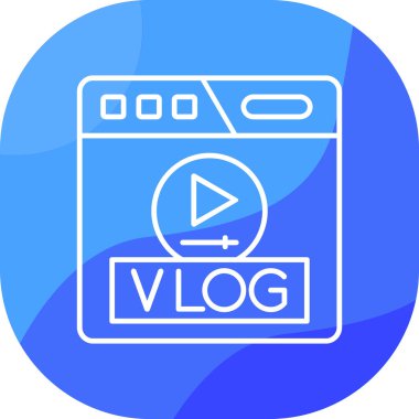 Vektör olarak video simgesi. Logotype