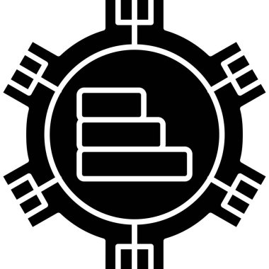 bitcoin. Web simgesi basit illüstrasyon