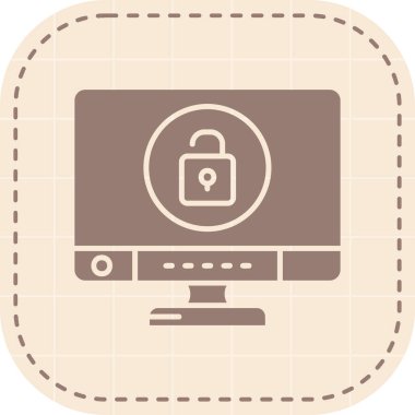 vektör dizüstü bilgisayar simgesi, illüstrasyon, web ve İnternet simgesi