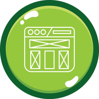 vektör mutfak soba simgesi