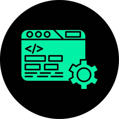 Modern bir simgenin vektör illüstrasyonu