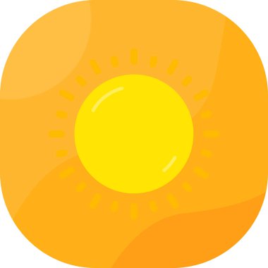 Güneş Simgesi Vektör illüstrasyonu