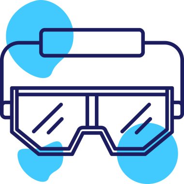 Gözlükler. Basit resimleme