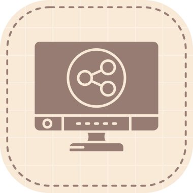 Ağ web simge vektör çizim