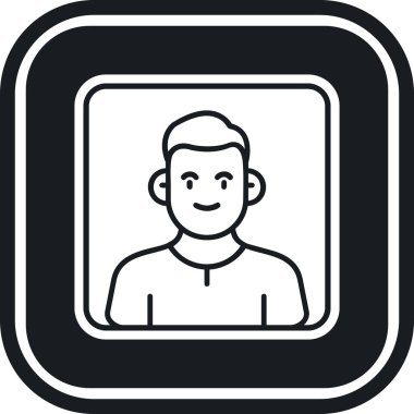 Vektör Avatar Simgesi illüstrasyonu