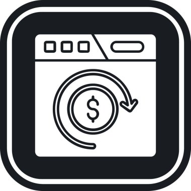 para makinesi simgesi modayla izole edilmiş arkaplan