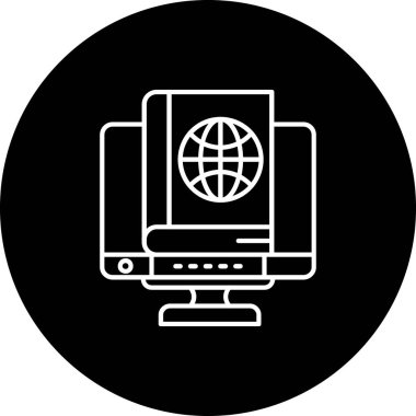 vektör lcd simgesi illüstrasyonu