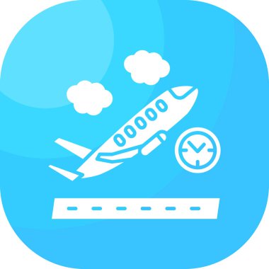 Uçak uçuş simgesi - özet biçimi