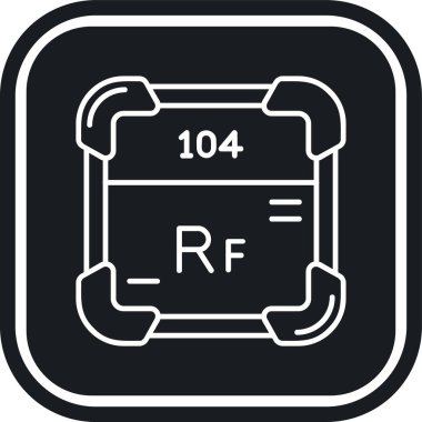 Bir kimyasal simgenin vektör illüstrasyonu