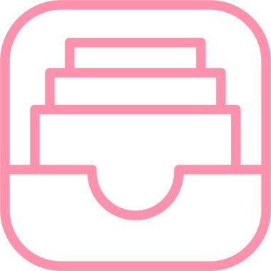 Çanta. Web simgesi basit illüstrasyon