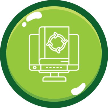 seo modern simgesinin vektör illüstrasyonu