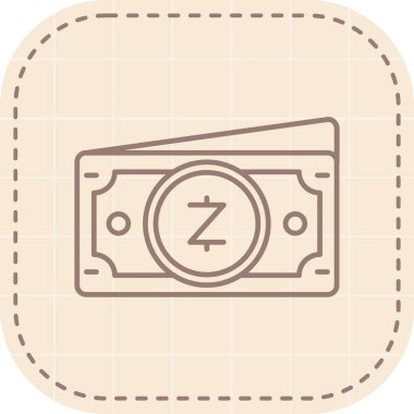 Doları bill kutsal kişilerin resmi, vektör çizim