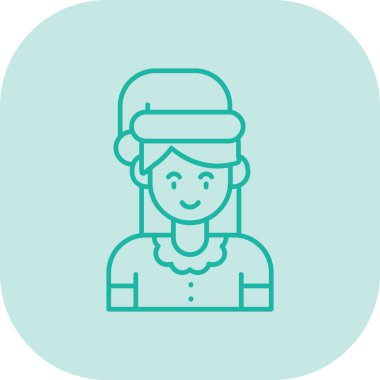 Güzel bir kadının vektör illüstrasyonu