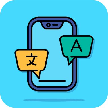 Sohbet web simgesi vektör illüstrasyonu