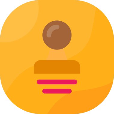 Düz biçimli ampul fikri simgesi