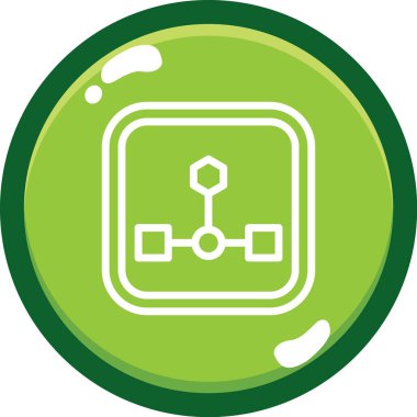 Benzersiz kimya vektörü simgesi