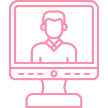 Dizüstü bilgisayar simgesi vektör çizimi