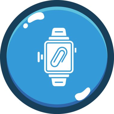 Kişisel ve ticari kullanım için smartwatch vektör simgesi simgesi vektör çizimi..