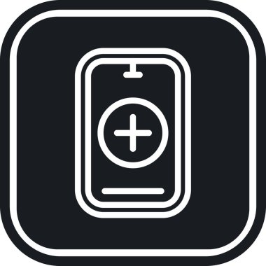 Bir mobil simgenin vektör illüstrasyonu