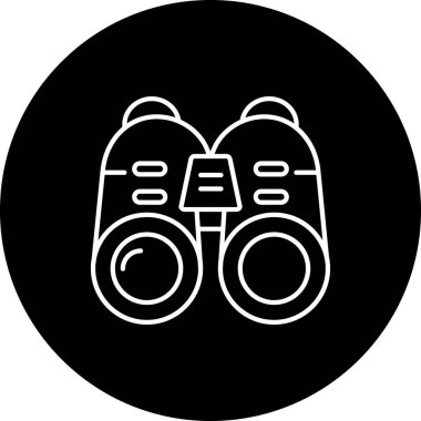 dürbün simgesi, vektör illüstrasyonu